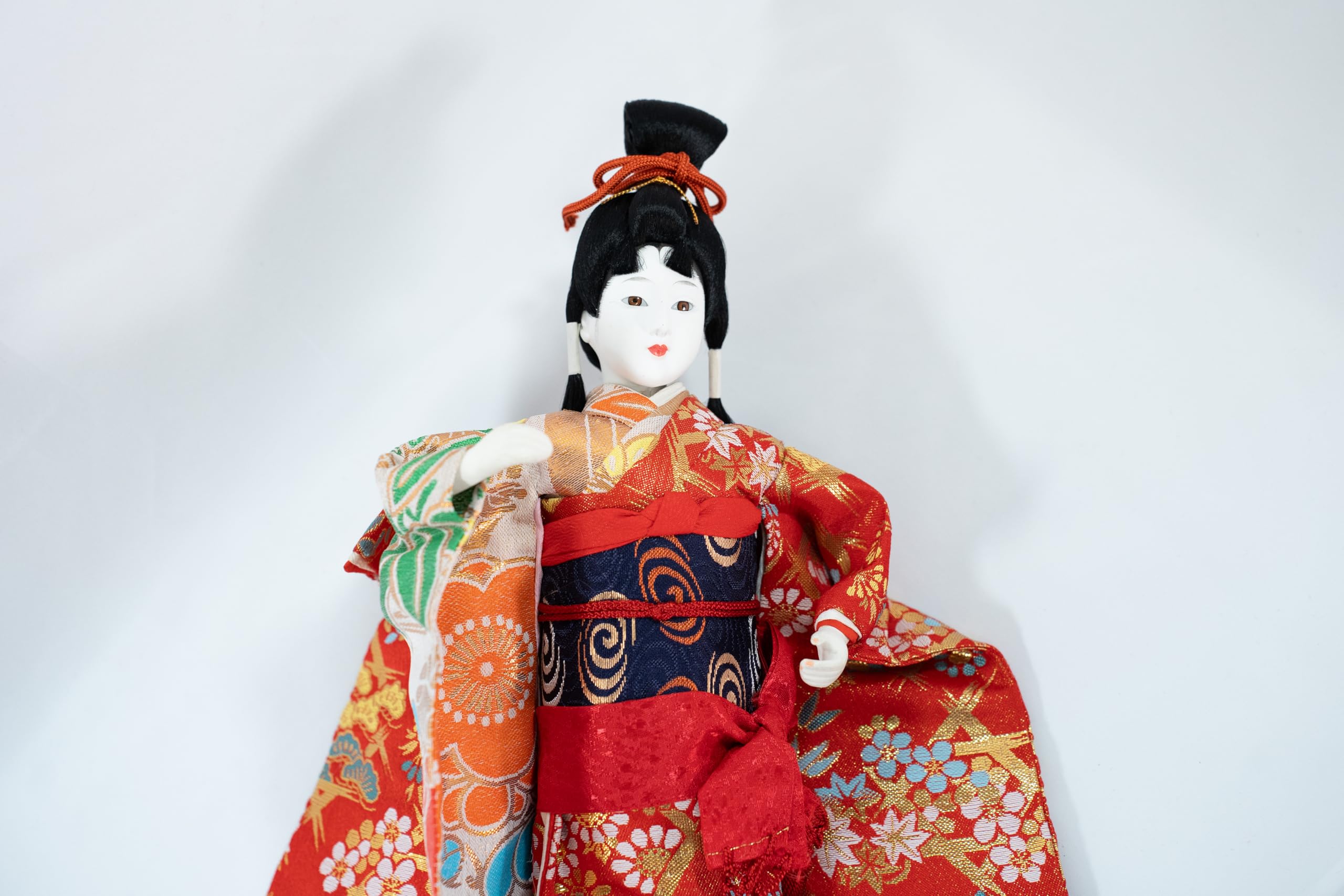 日本人形 片身替わりのお着物を着たお人形 １体 京ちゃん 着物 金襴 手作り Amazon | 日本人形 山本人形オリジナル 片身替わりのお着物を着たお